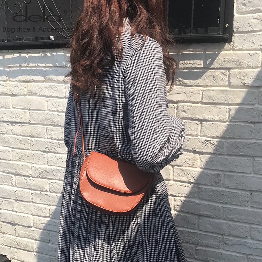 Dela Túi Đeo Vai Hình Vuông Cỡ Nhỏ Phong Cách Hồng Kông Cổ Điển Thời Trang Cho Nữ