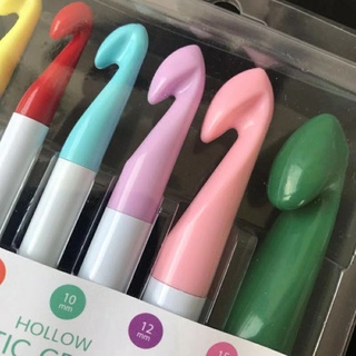 Bộ móc len size to, kim móc khổng lồ