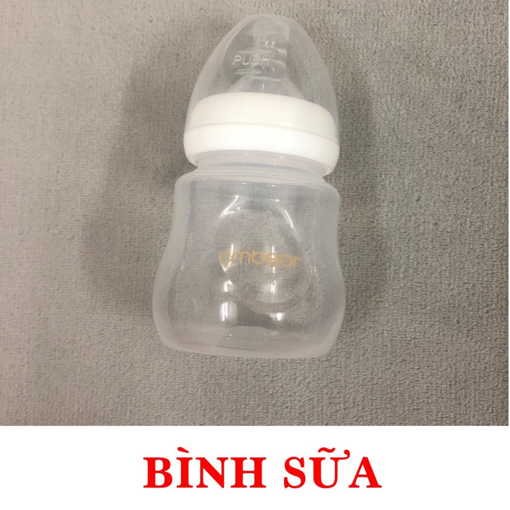 Bình sữa Kèm núm ti cho bé CMBEAR / ROZABI