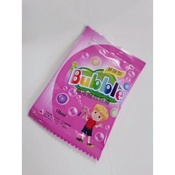 Nước pha bong bóng xà phòng gói 10ml cho 100ml nước, đồ chơi thổi bong bóng cho bé gói 10ml