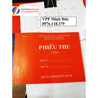 Phiếu thu, phiếu chi 3 liên dày 100 tờ khổ A5
