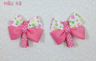 Cột tóc, kẹp tóc ruy băng handmade cho bé