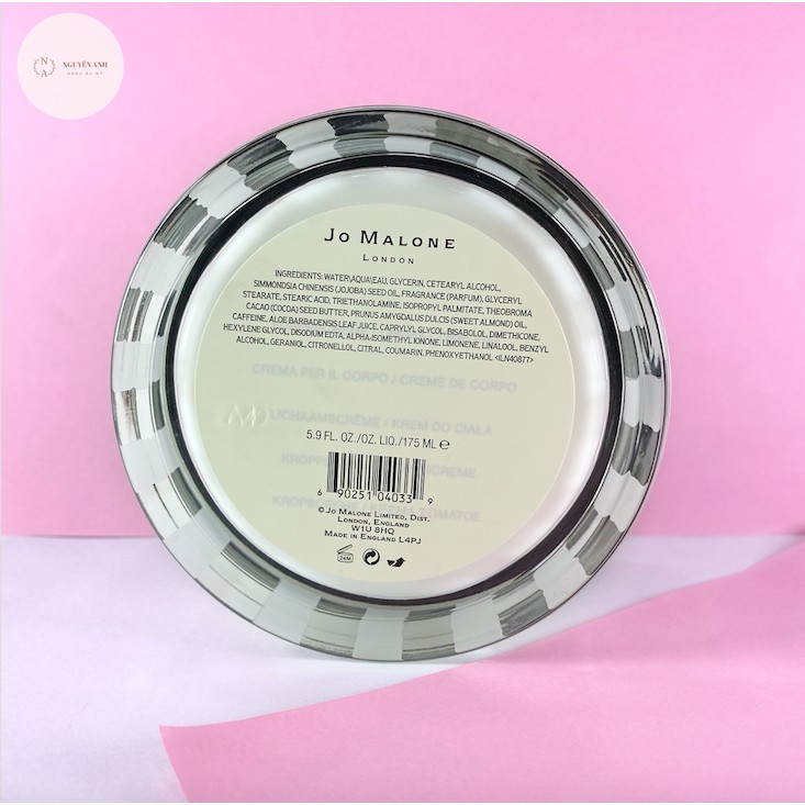 Dưỡng Body Jo Malone Wood Sage & Sea Salt Body Creme 175ml - HÀNG NHẬP NGUYÊN ANH