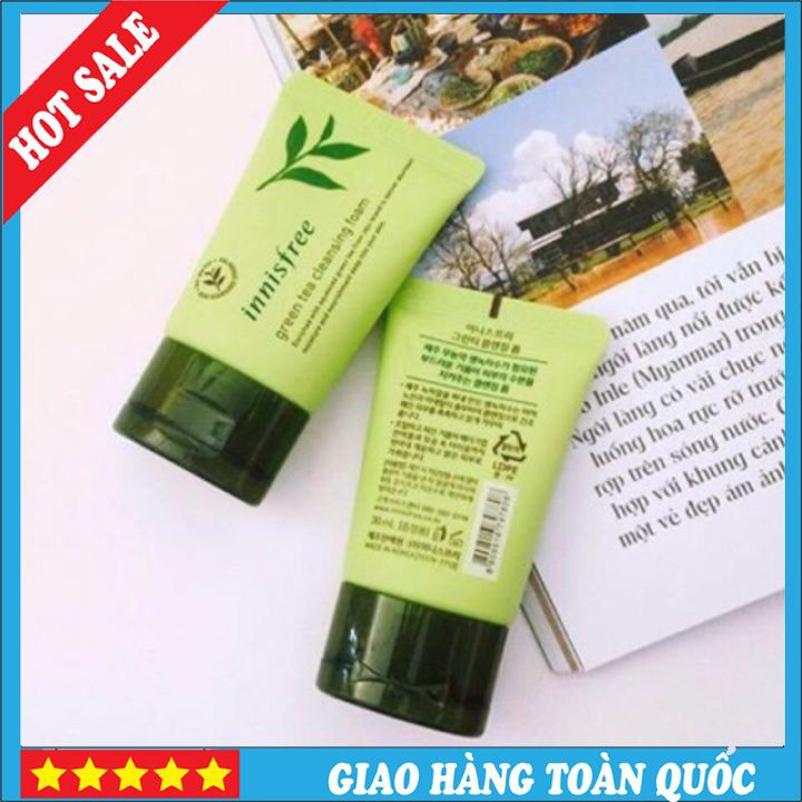 💞HOT💞 Sửa rửa mặt chiết xuất trà xanh innisfree