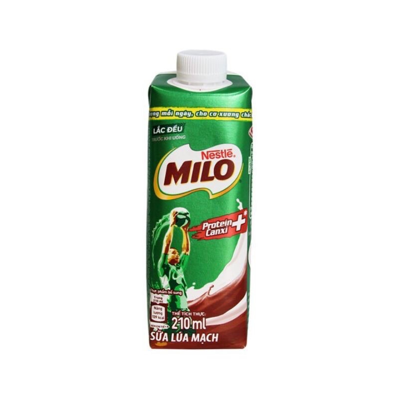 Sữa lúa mạch Milo hộp 180ml/ nắp vặn 210ml | BigBuy360 - bigbuy360.vn