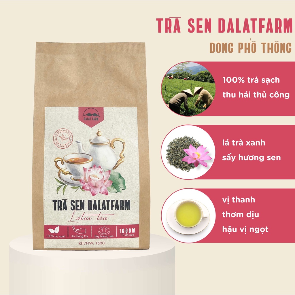 Trà Sen (Lotus Tea) Dalat Farm - Túi 150Gr