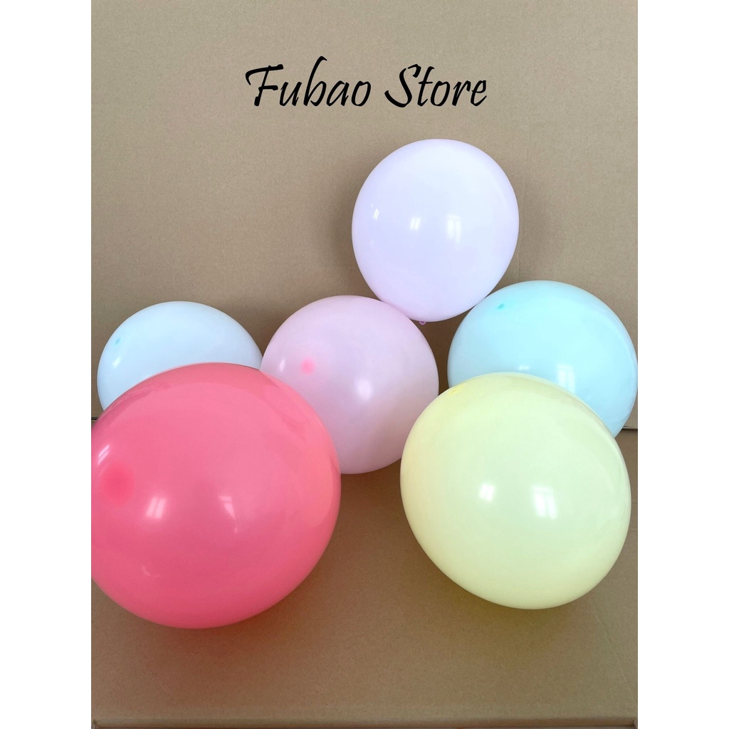 [RẺ VÔ ĐỊCH] [GIẢM GIÁ SHOCK] Bong bóng màu bánh macaron, pastel, trang trí sinh nhật, party - Fubao Store