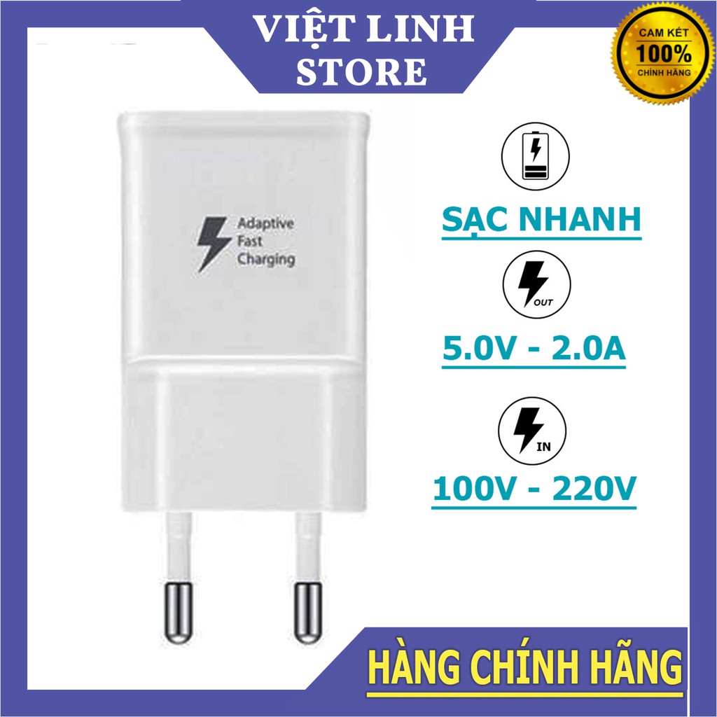 Củ sạc nhanh SamSung (loại xịn), đảm bảo sạc Samsung Note 7,8,9 - Việt Linh Store