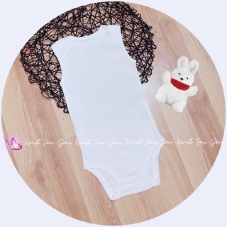 3-24m Body chip trắng trơn cho bé