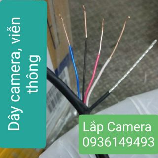 [ Giao1h ] 20m Dây cáp camera đồng nguyên chất có sợi cường lực giúp kéo dây không bị đứt tín hiệu