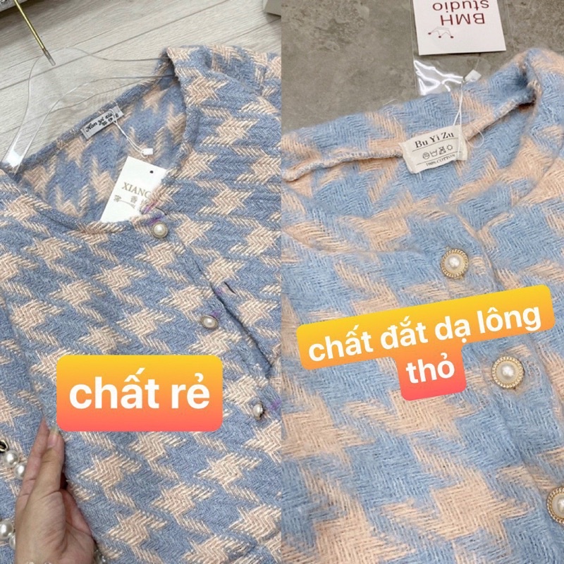 Sét áo dạ crotop mix chân váy kẻ xanh siêu hot hack tuổi (kèm ảnh thật) | BigBuy360 - bigbuy360.vn