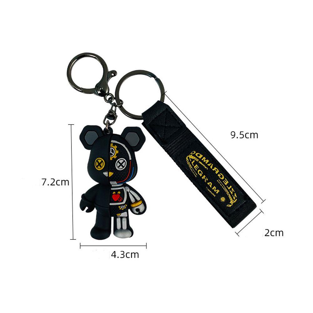Móc Khóa Hình Gấu Cơ Thể Hoạt Hình Dành Cho Nam Nữ