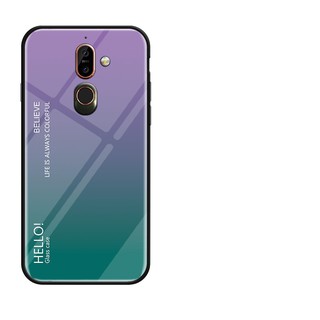 Ốp điện thoại tráng gương màu gradient thời trang cho Nokia 7 Plus