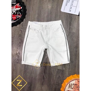 (Ảnh thật) quần Short jean nam sọc trắng đen 015,06 .