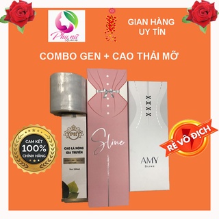COMBO Đai gen nịt bụng Amy Sline + Cao lá ủ nóng thải mỡ