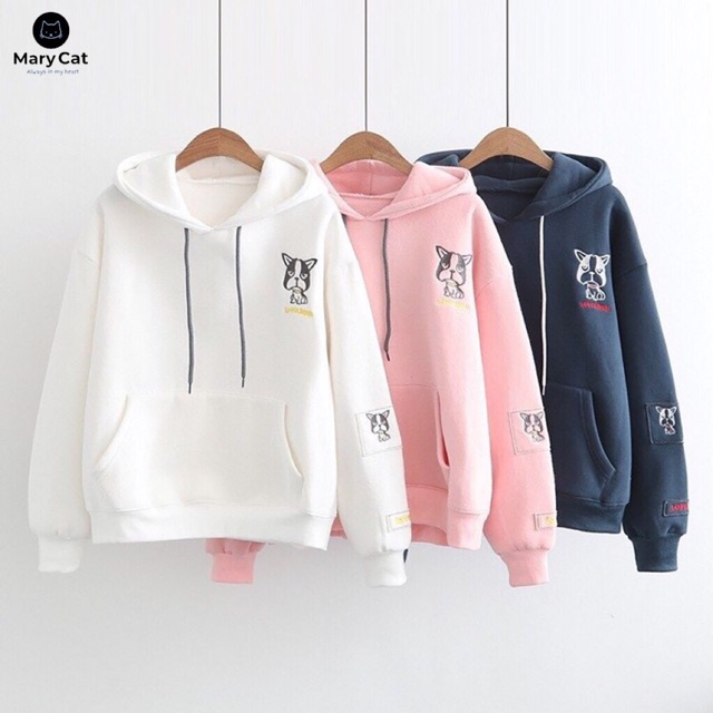 Áo hoodie nỉ hình chú cún form nhỏ , áo hoodie giá sốc | BigBuy360 - bigbuy360.vn