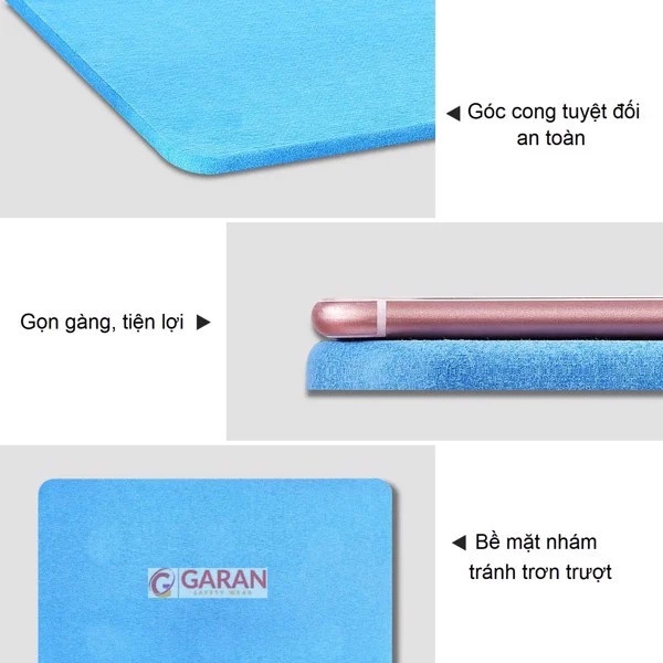 Thảm Lau Chân Bằng Đá Siêu Thấm Nước, Khô Nhanh Dùng Trong Nhà Tắm Chống Trơn Trượt Tốt