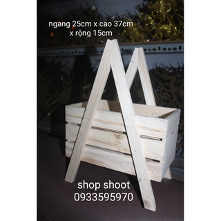 HỘP GỖ XÍCH ĐU CẮM HOA