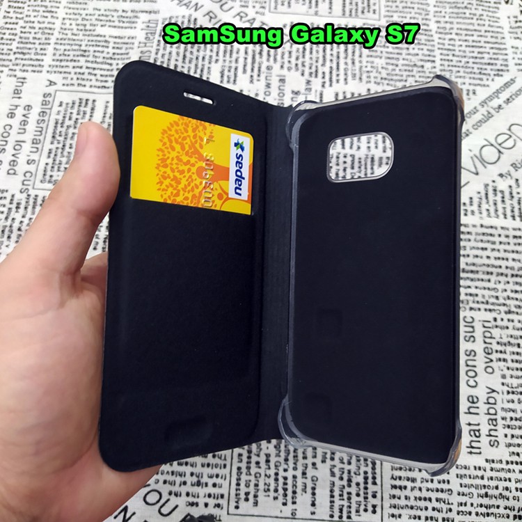 Bao Da Samsung Galaxy S7 / Galaxy S7 Edge / Galaxy S8 / Galaxy S8 Plus Kiểu Dáng Gấp 2 Mặt Và Có Phối Ví Sang Trọng | BigBuy360 - bigbuy360.vn