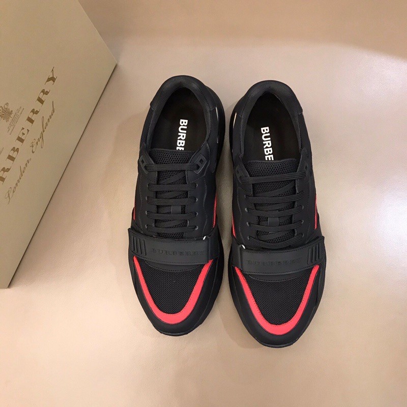 Giày thể thao nam Burberry da thật cao cấp thiết kế mới phong cách