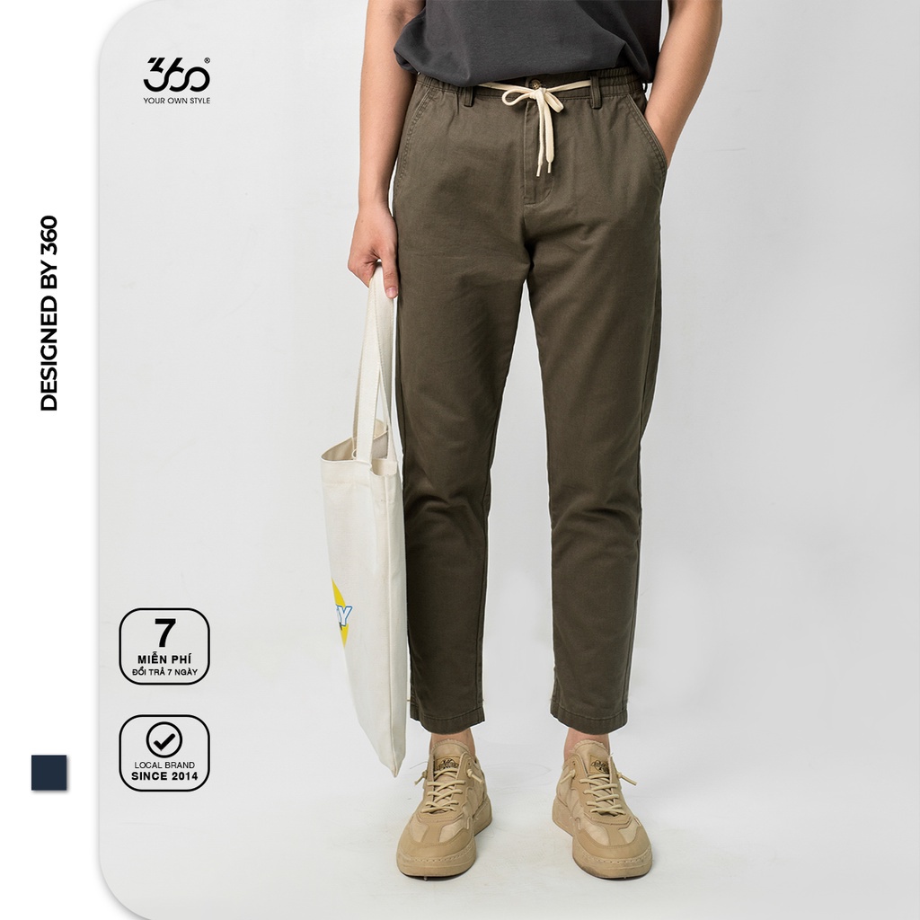 Quần kaki dáng baggy cao cấp 360 Boutique Made in Vietnam - QBKOL002 - Hàng nhập khẩu