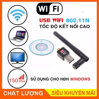 USB wireless 802.11n - Thiết Bị Thu Sóng Wifi Cho Máy Tính Để Bàn