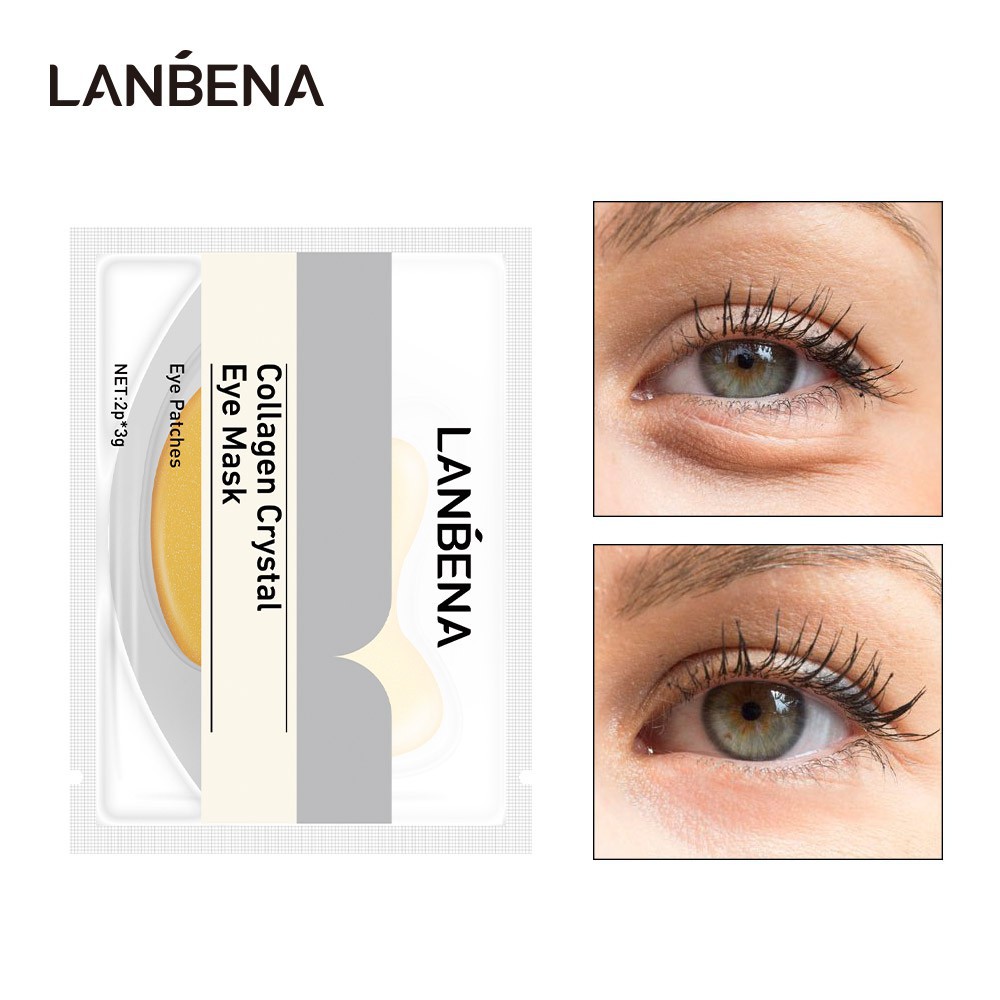 [Hàng mới về] Mặt nạ dưỡng mắt LANBENA 24K chống lão hóa cải thiện tình trạng bọng mắt quầng thâm mắt | BigBuy360 - bigbuy360.vn