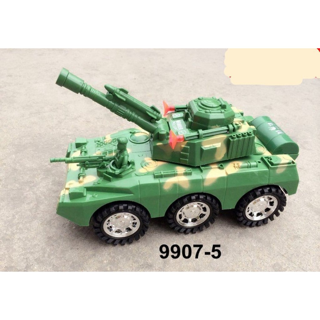 Xe tăng chạy bằng pin cho bé chất liệu nhựa ABS an toàn bền đẹp