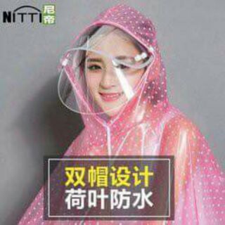 🌸Áo mưa trong chấm bi