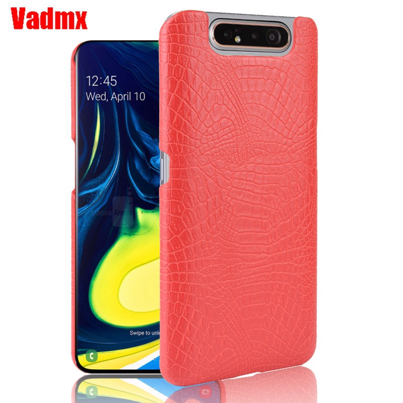 Ốp điện thoại da cá sấu phong cách thời trang dành cho Samsung Galaxy A80