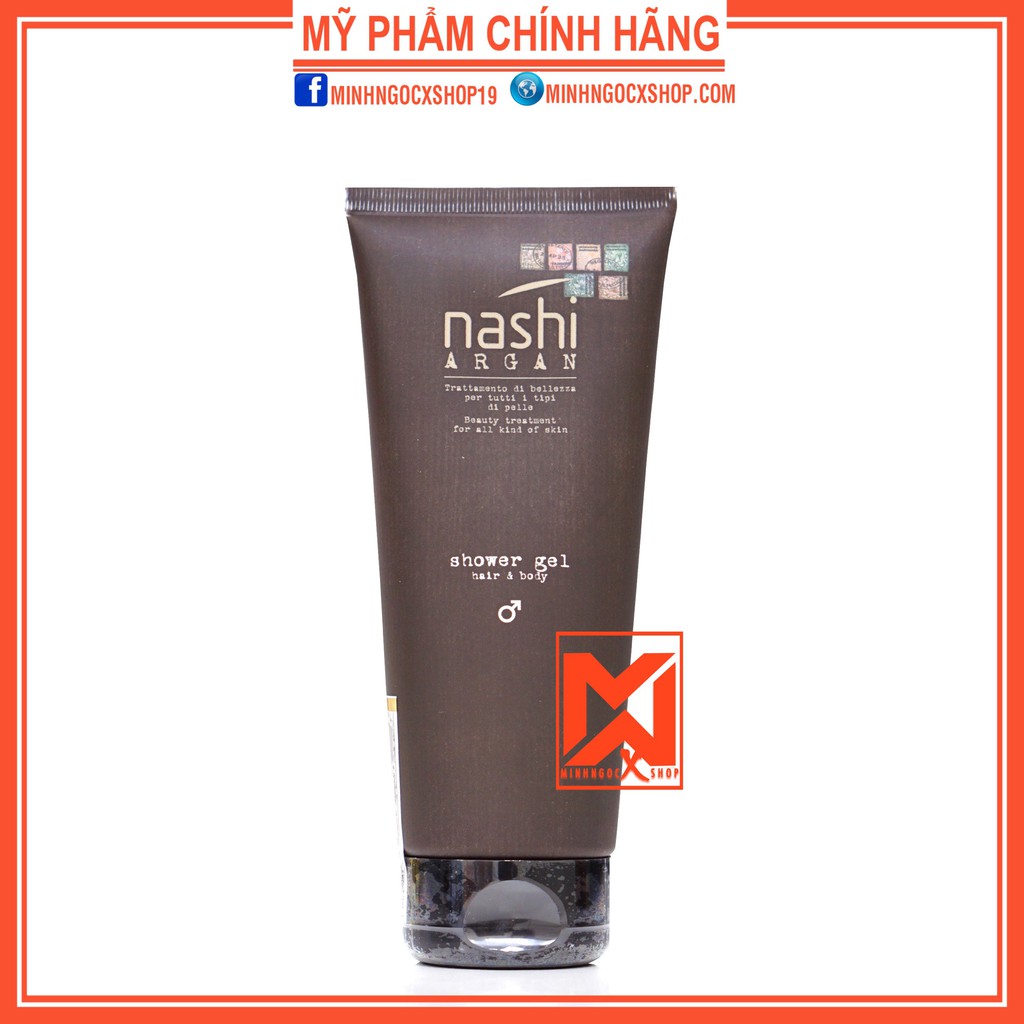 Dầu gội sữa tắm NASHI ARGAN SHOWER GEL 200ml chính hãng