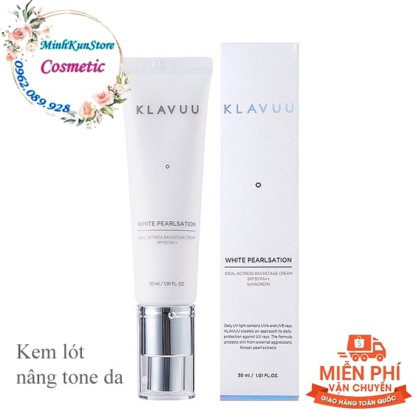 Kem Lót Căng Bóng Mịn Màng Bảo Vệ Da Klavuu White Pearlsation Primer 30ml