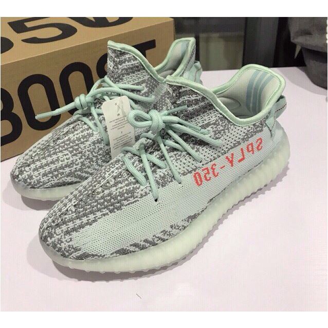 (FREESHIP, HÀNG CÓ SẴN) giày thể thao yz xám xanh Blue tint nam nữ chất đẹp