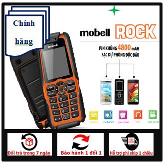 Điện thoại Mobell Rock 1 loa to pin trâu sóng khỏe 2 sim chính hãng BH12T