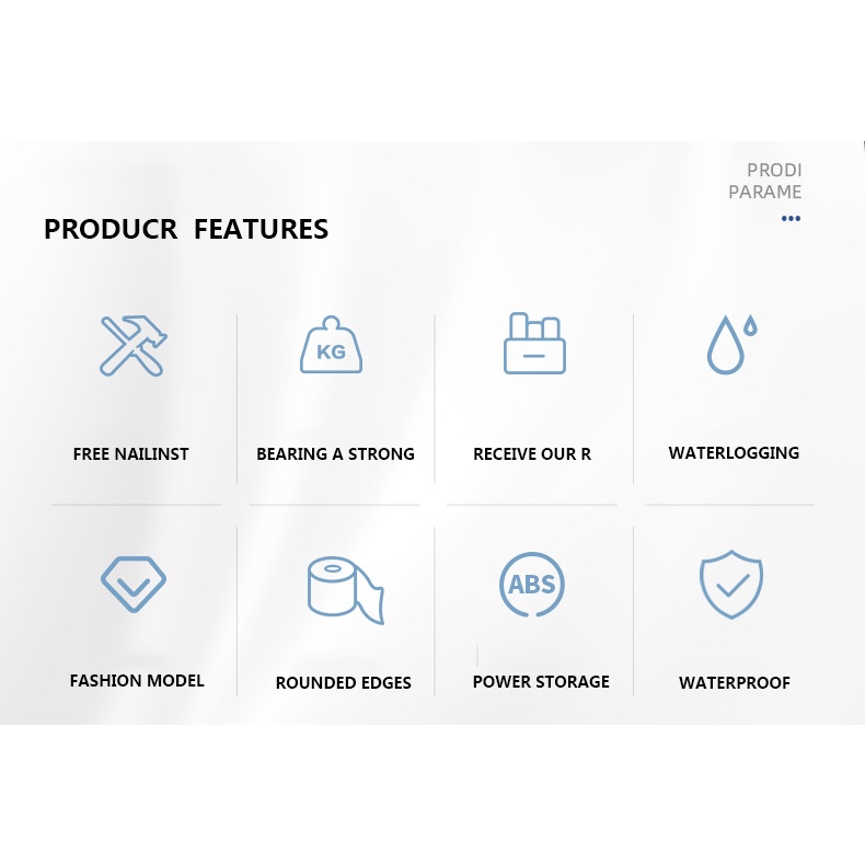 Giá Đỡ Cuộn Giấy Vệ Sinh Gắn Tường Không Cần Đục Lỗ Tiện Dụng Cho Nhà Bếp / Phòng Tắm