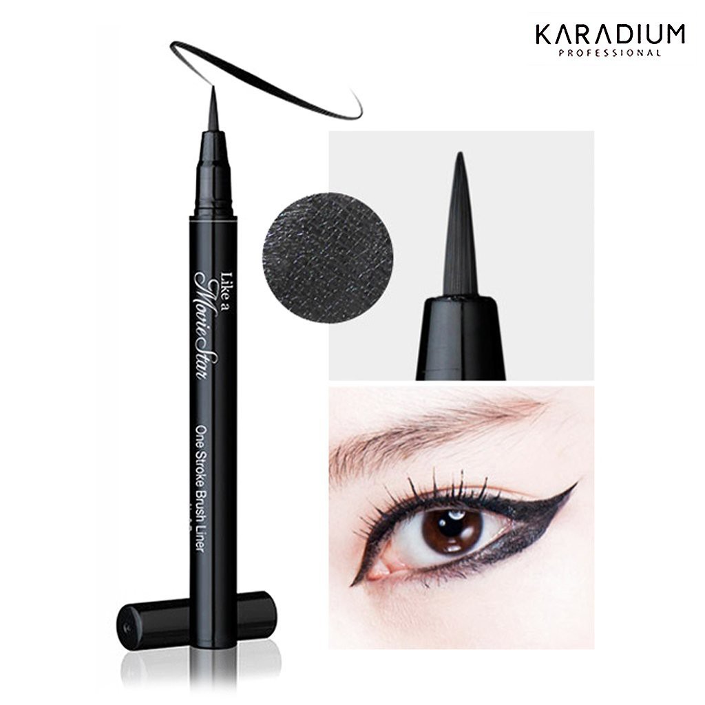 Bút Dạ Kẻ Mắt Karadium Waterproof Eyeliner Pen Black