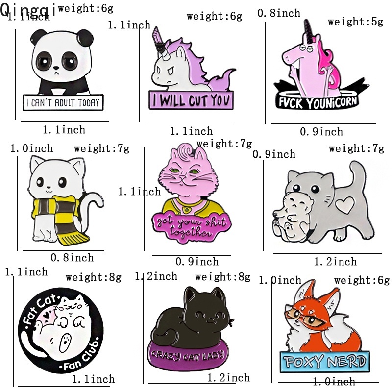 Ghim cài áo Miss Zoe hình động vật hoạt hình đáng yêu