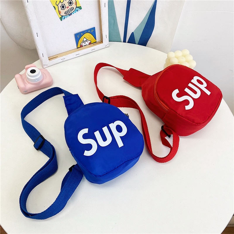 Túi Bao Tử Thời Trang Chữ SUP Nhiều Màu Phong Cách Hàn Quốc Xinh Xắn Cho Bé