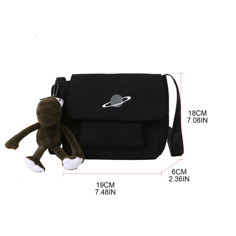 Túi Đeo Chéo Vai Bằng Vải Thời Trang Sành Điệu Cho Nữ