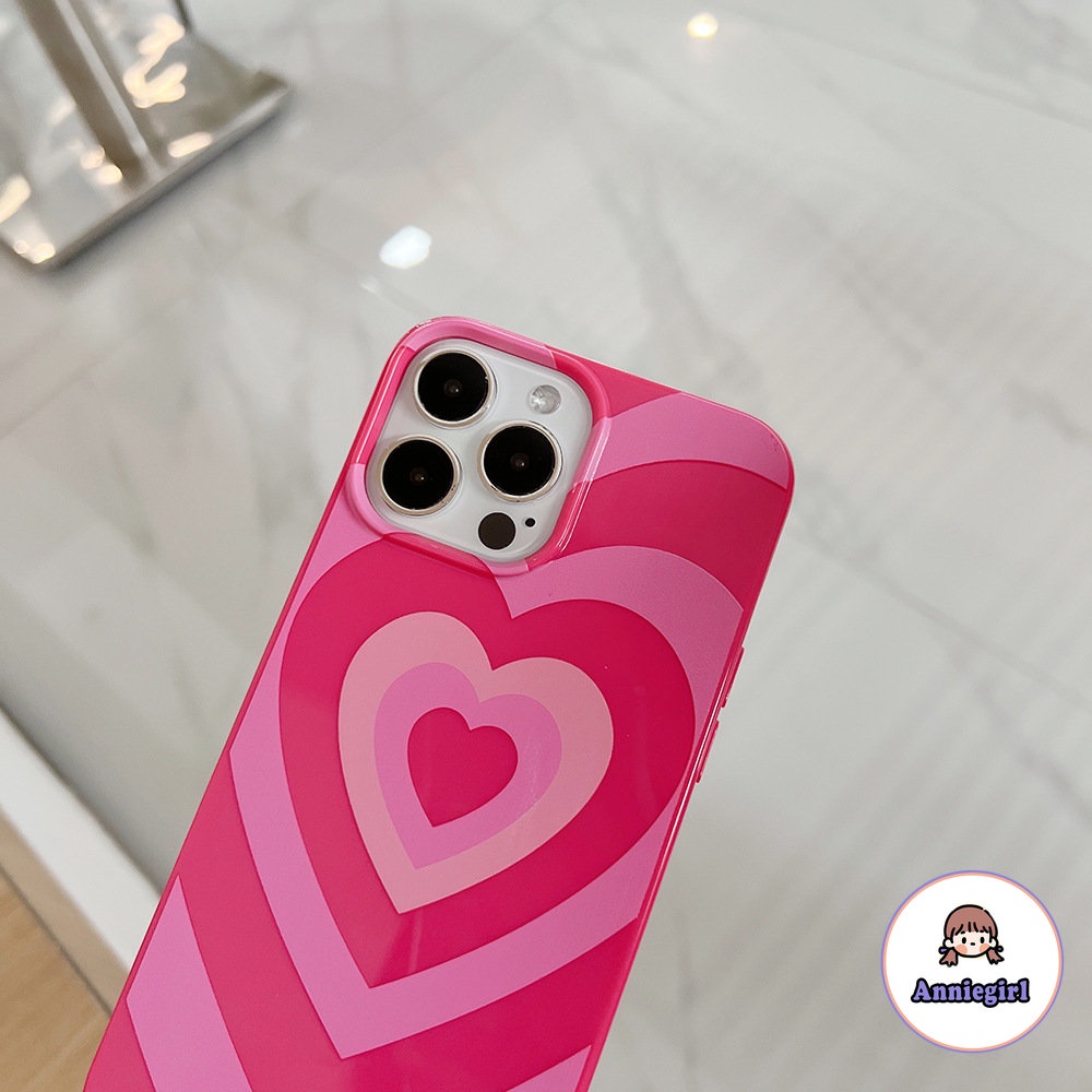 Ốp Điện Thoại TPU Mềm Chống Dấu Vân Tay Họa Tiết Trái Tim Màu Gradient Sang Trọng Cho IPhone 14 13 12 11 Pro Max XR X XS 7 8Plus