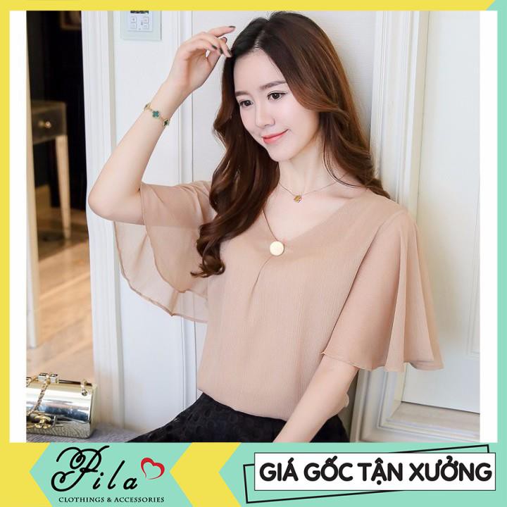 [CÓ BIGSIZE CHO NGƯỜI LỚN] ÁO KIỂU NỮ CÔNG SỞ TAY LOE THỜI TRANG - AP0011