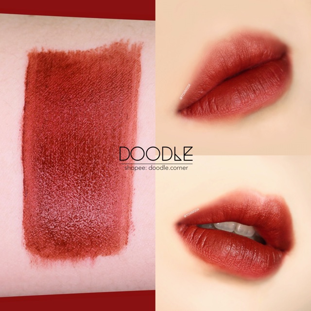 [NEW] Son kem lì Merzy The First Velvet Lip Tint Limited Edition V6 Firenze Negroni phiên bản vỏ đỏ 2019 (Có Sẵn) | Thế Giới Skin Care