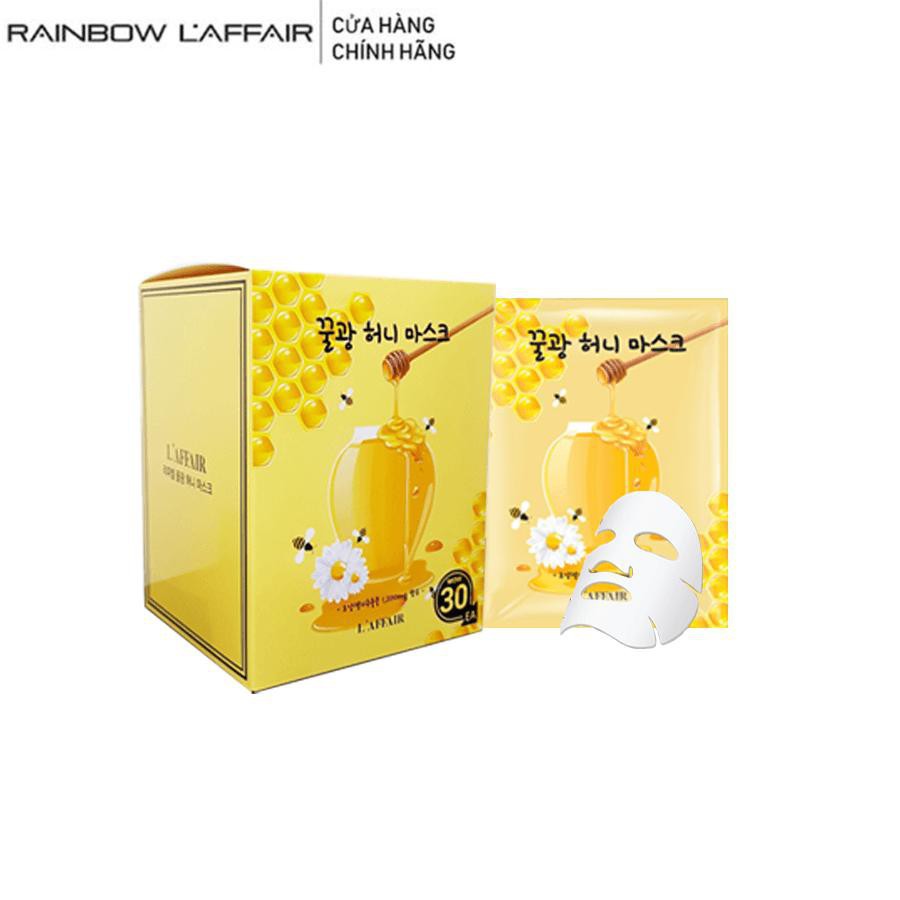 Bộ 30 Miếng Mặt Nạ Làm Dịu Mụn Viêm, Liền Sẹo, Mờ Thâm Nám Rainbow L’affair Honey Mask