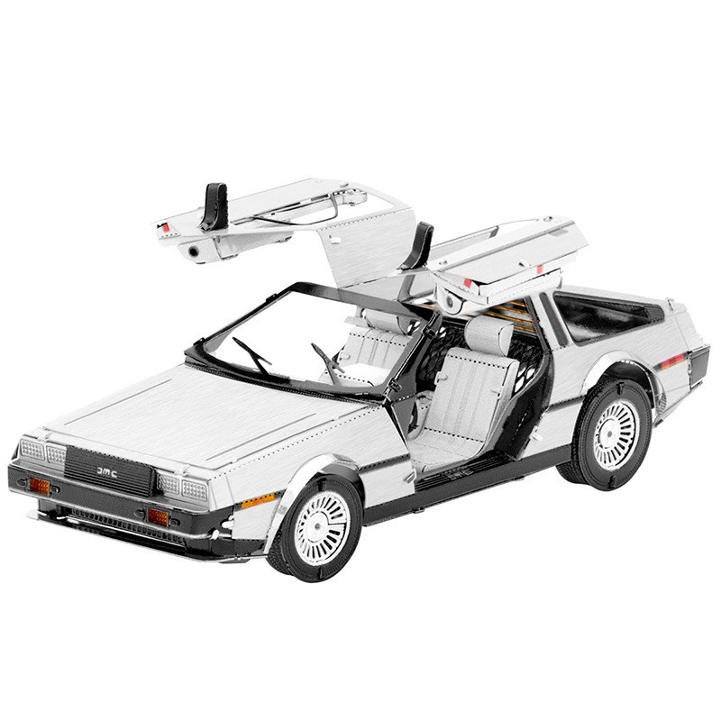 Mô hình 3D kim loại siêu xe DeLorean DMC-12 trong phim Back to the Future [Chưa lắp]