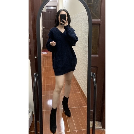 Áo len dày giấu quần cá tính thanh lý