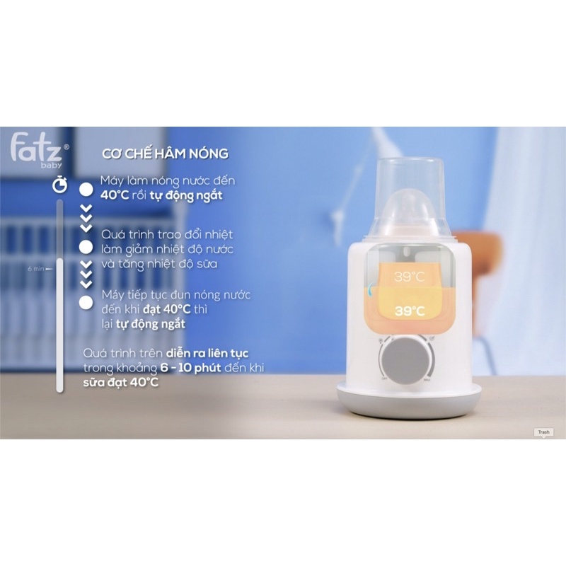 May hâm sữa, hâm thức ăn, vắt cam, rã đông Mono 5 Fatzbaby FB3225SL