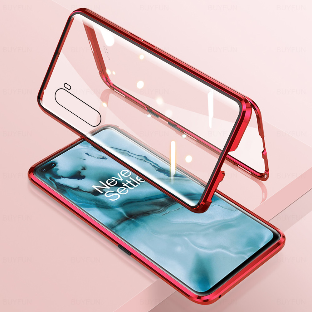 Ốp điện thoại kính cường lực viền nam châm 360 độ cho Samsung A10 A10S A50 A30S A50S A11 A12 A21S A31 A51 A70 A71
