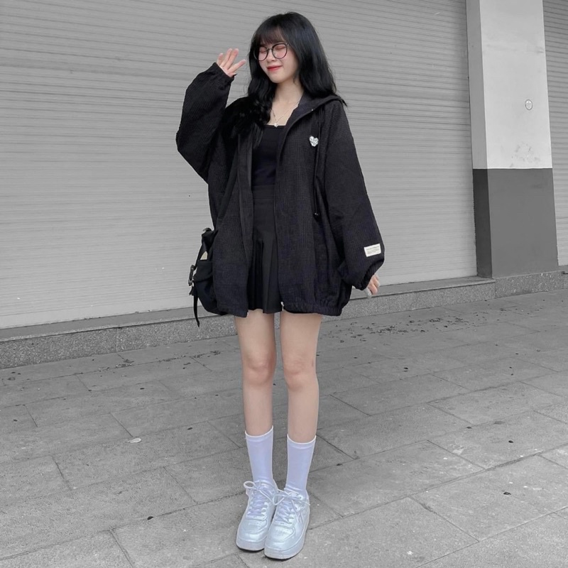 [SẴN ẢNH THẬT] Áo Khoác Nhung Nổi Jacket VIGO From Rộng Nam Nữ Unisex Phong Cách Ulzzang