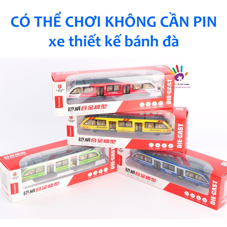 Đồ chơi Mô hình tàu điện ngầm có âm thanh, ánh sáng mở được cửa