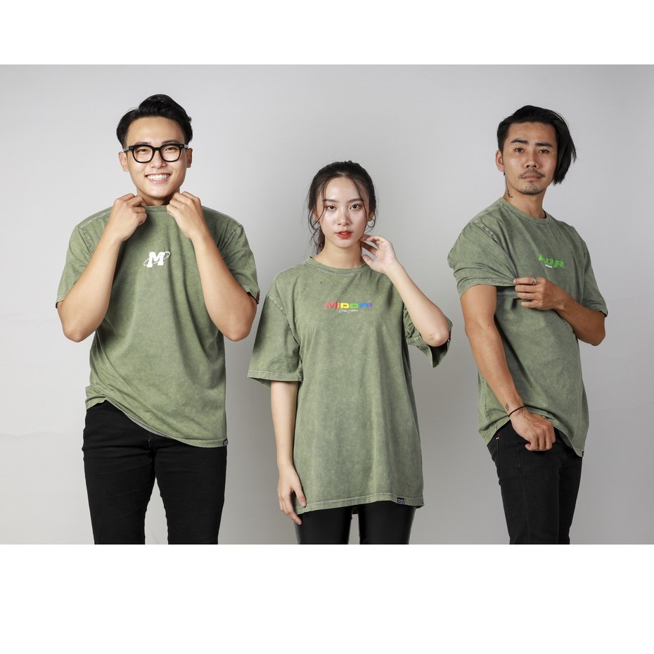 Áo thun form rộng tay lỡ Unisex Phông Nam Nữ Wash Cao Cấp Local Brand Mi Midori